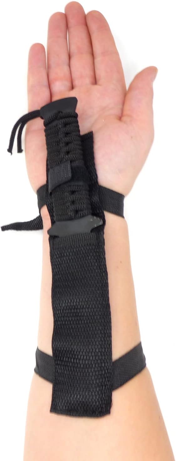 Evil Wear Messer schwarz Outdoor Survival Knife mit Tasche Oliv 22cm