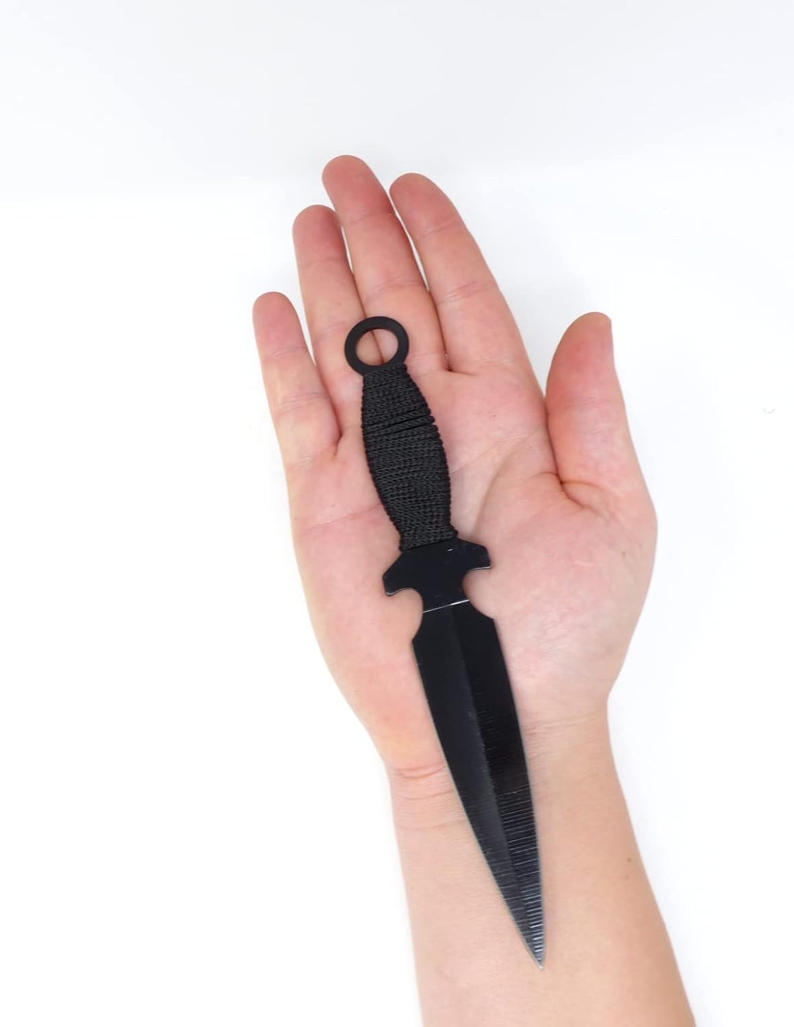 Evil Wear Camping-Messer 3X Outdoor Survival Knife schwarz mit Tasche 19cm