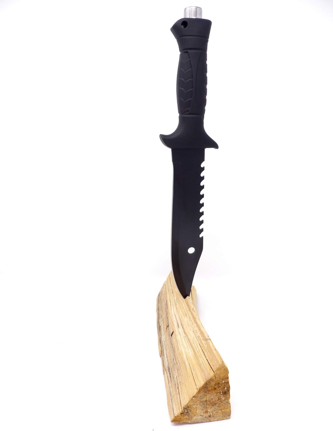 Evil Wear Camping Knife Outdoor Survival Messer mit Kompass Stahl schwarz