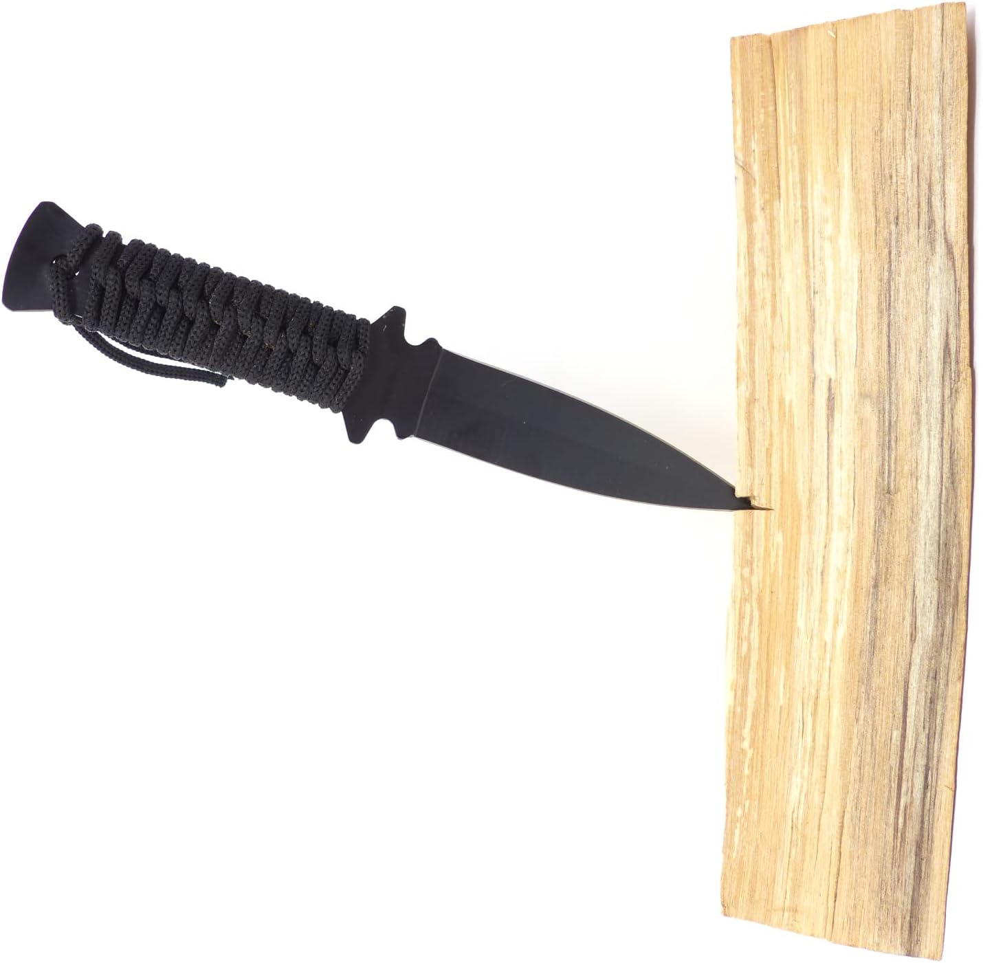 Evil Wear Messer schwarz Outdoor Survival Knife mit Tasche Oliv 22cm