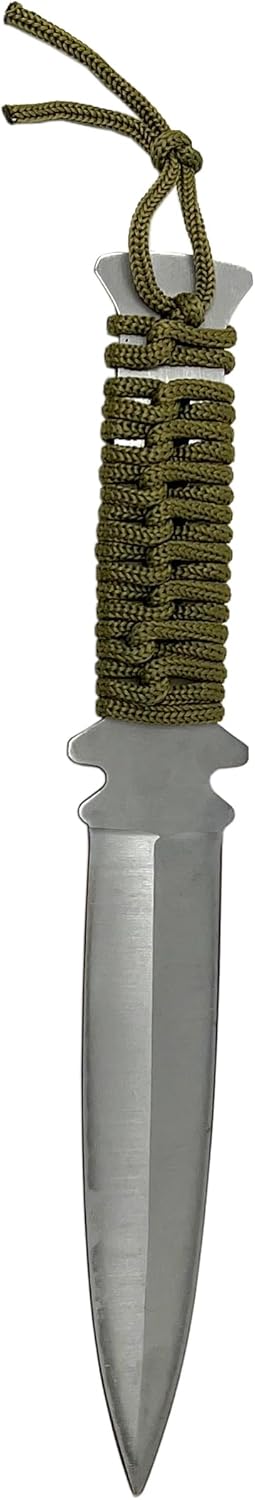 Evil Wear Camping Knife Angel Messer Outdoor Survival mit Tasche 22cm Oliv