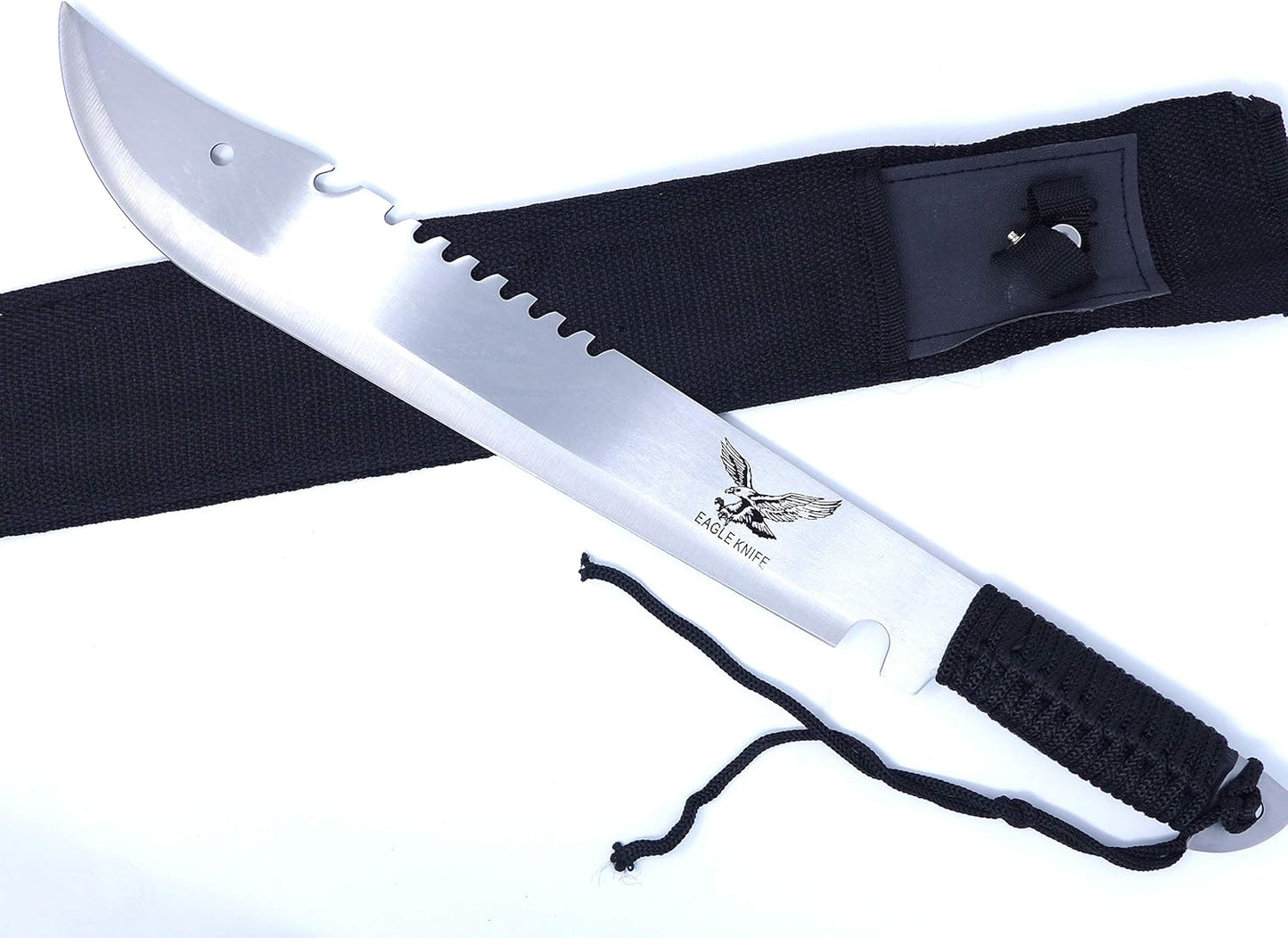 Evil Wear Machete Schwert XXL Outdoor Busch Messer Silber 50cm
