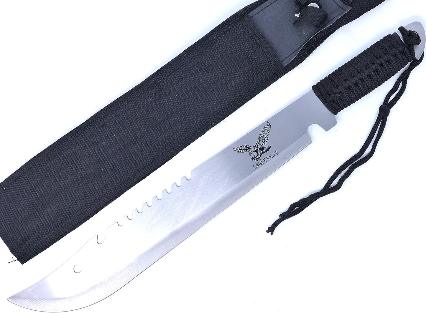 Evil Wear Machete Schwert XXL Outdoor Busch Messer Silber 50cm