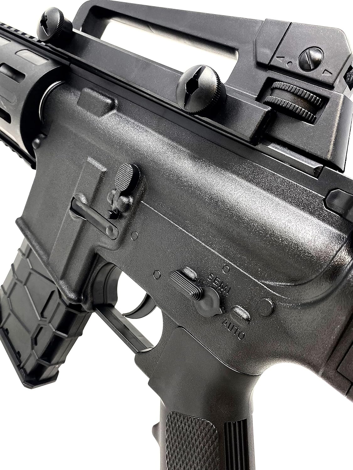 Softair Gun Set Airsoft Federdruck Pistole 23cm Inkl Magazin 0,49 Joule Black