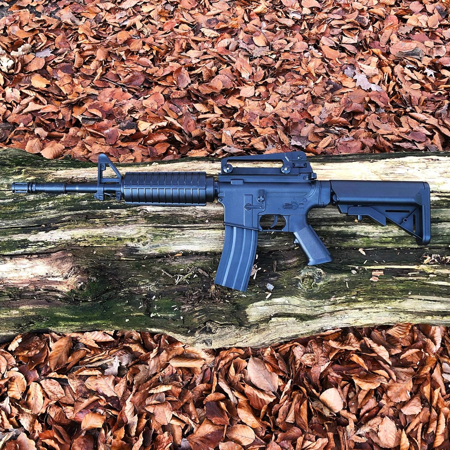 Rayline 8908 Softair Gewehr (Manuell Federdruck), Material: ABS (Stoßfest), Nachbau im Maßstab 1:1, Länge: 83cm, Gewicht: 1150g, Kaliber: 6mm, Farbe: Schwarz - (unter 0,5 Joule - ab 14 Jahre)
