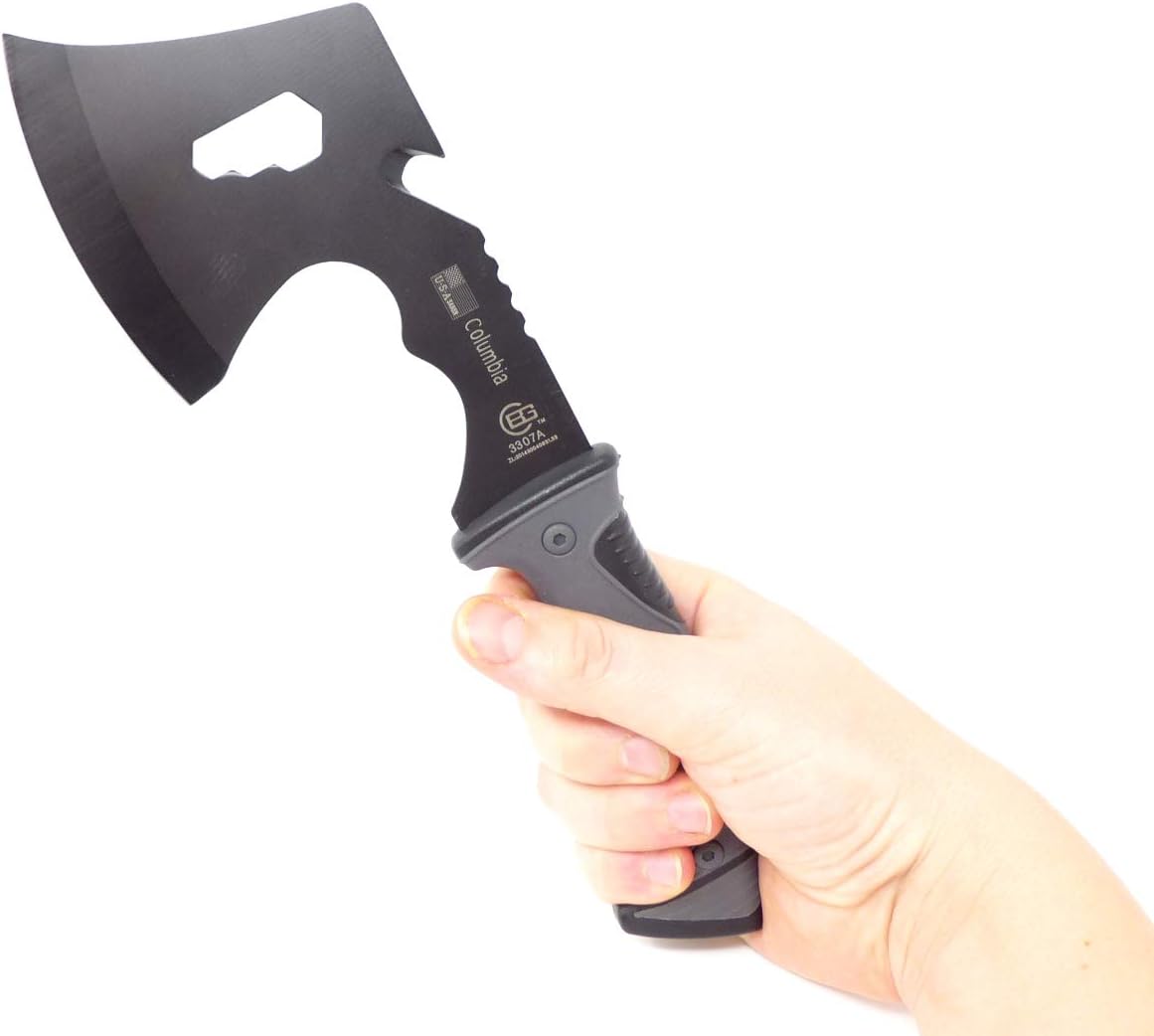 Evil Wear mini Axt Machete Multi Tool XXL Messer Outdoor Combat Knifes schwarz 28cm