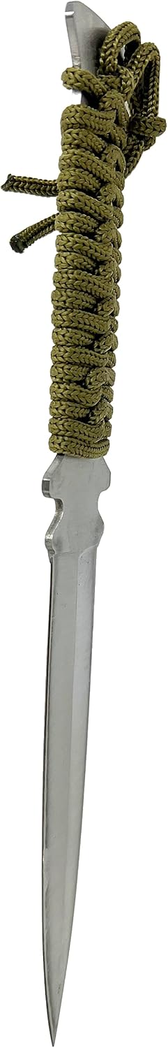 Evil Wear Camping Knife Angel Messer Outdoor Survival mit Tasche 22cm Oliv