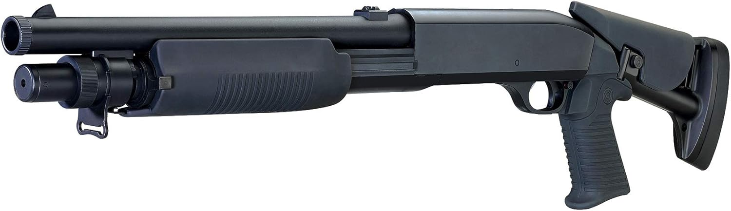 Rayline M56C Softair Gewehr (Manuell Federdruck), Material: ABS (Stoßfest), Nachbau im Maßstab 1:1, Länge: 76cm, Gewicht: 1800g, Kaliber: 6mm, Farbe: Schwarz - (unter 0,5 Joule - ab 14 Jahre)