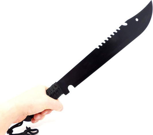 Evil Wear Machete XXL Messer Axt Kongo Camping Outdoor Combat Knifes schwarz 50cm