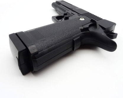 Softair Pistole Metall/ABS Rayline RV306 (Manuell Federdruck), Nachbau im Maßstab 1:1, Länge: 23cm, Gewicht: 400g, Kaliber: 6mm, Farbe: Schwarz - (unter 0,5 Joule - ab 14 Jahre)