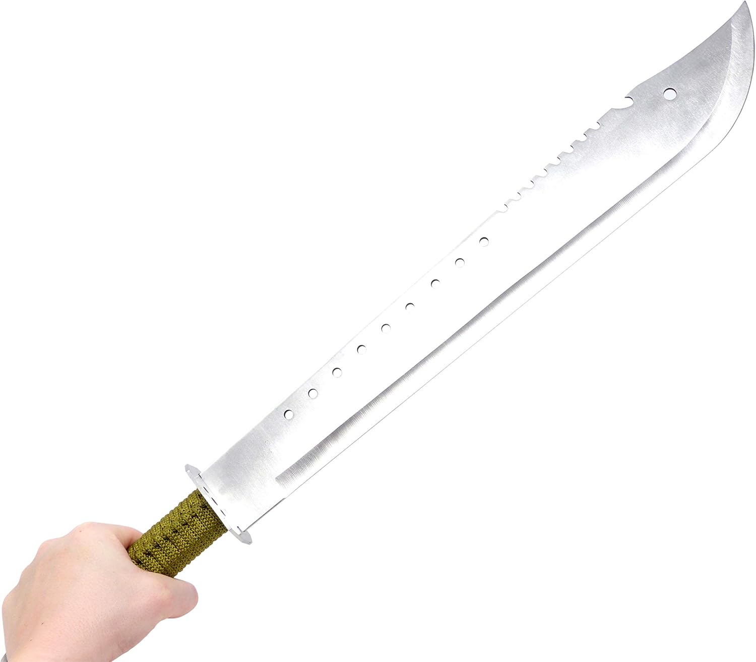 Evil Wear Machete XXL Messer Outdoor Combat Knife Ninja-Schwert Silber 66cm