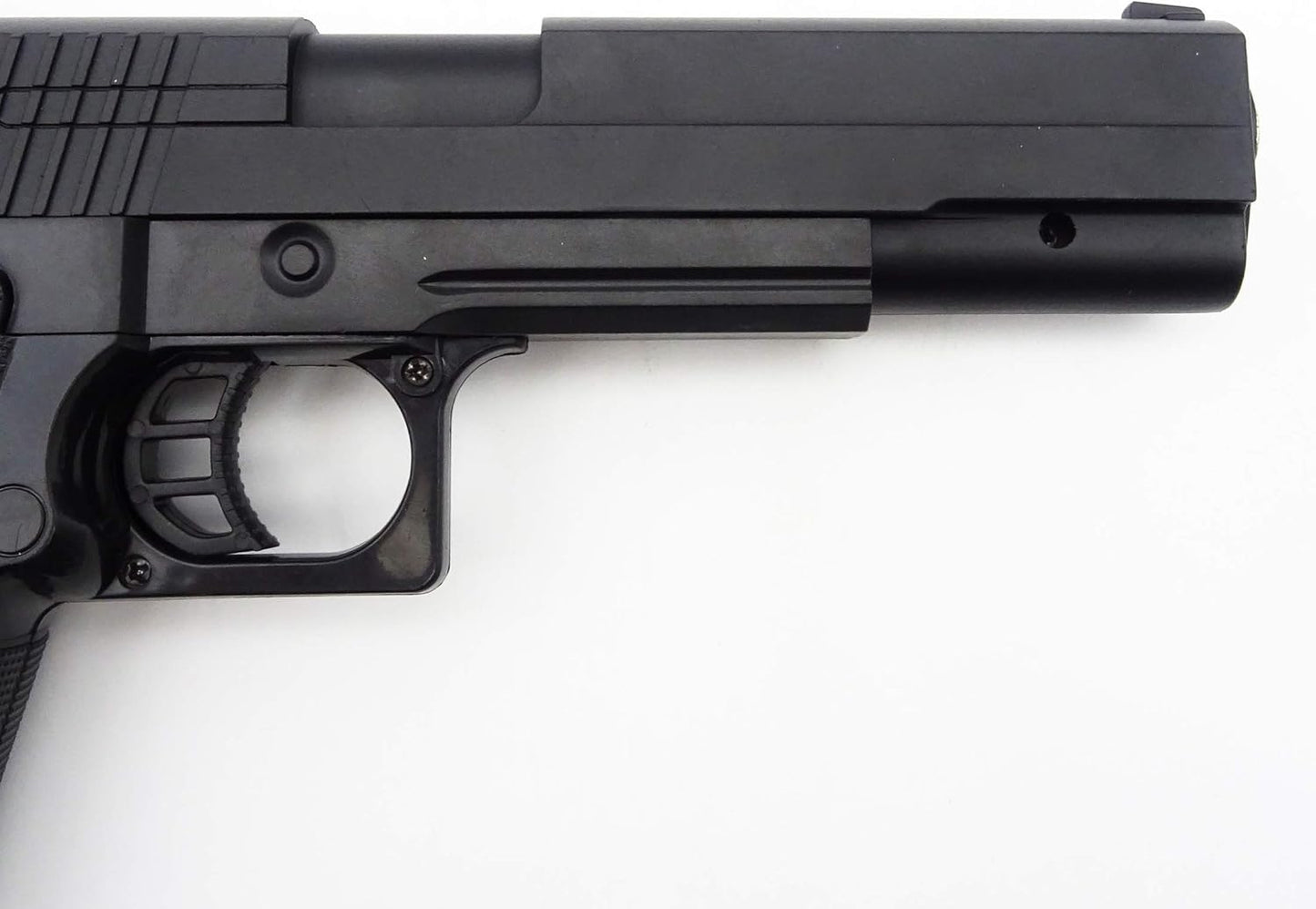 Softair Pistole Metall/ABS Rayline RV306 (Manuell Federdruck), Nachbau im Maßstab 1:1, Länge: 23cm, Gewicht: 400g, Kaliber: 6mm, Farbe: Schwarz - (unter 0,5 Joule - ab 14 Jahre)