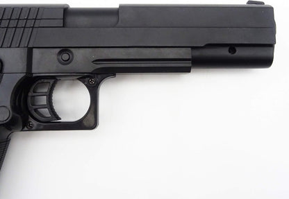 Softair Pistole Metall/ABS Rayline RV306 (Manuell Federdruck), Nachbau im Maßstab 1:1, Länge: 23cm, Gewicht: 400g, Kaliber: 6mm, Farbe: Schwarz - (unter 0,5 Joule - ab 14 Jahre)