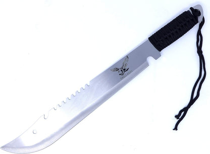Evil Wear Machete Schwert XXL Outdoor Busch Messer Silber 50cm