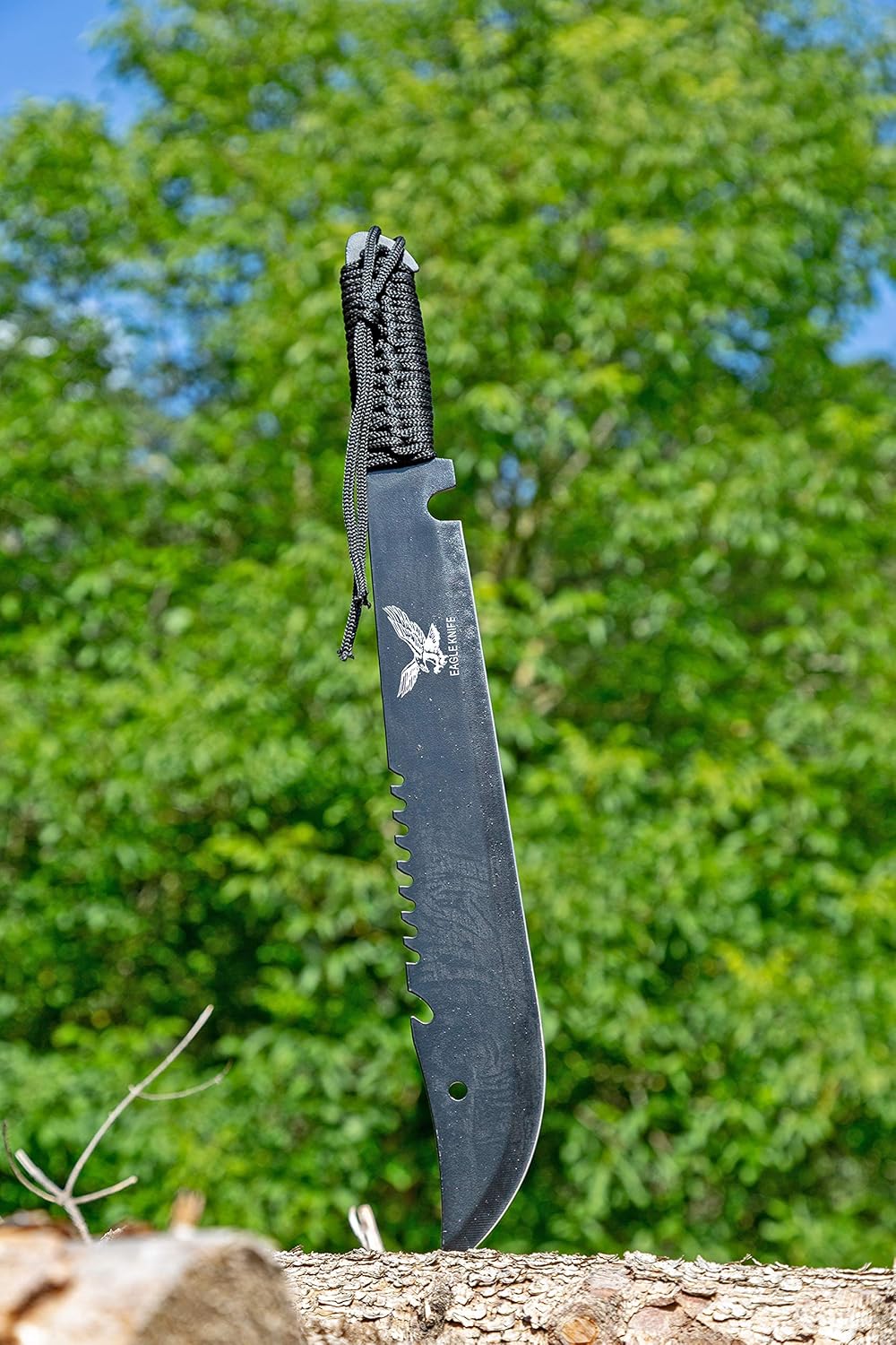 Evil Wear Machete XXL Messer Axt Kongo Camping Outdoor Combat Knifes schwarz 50cm