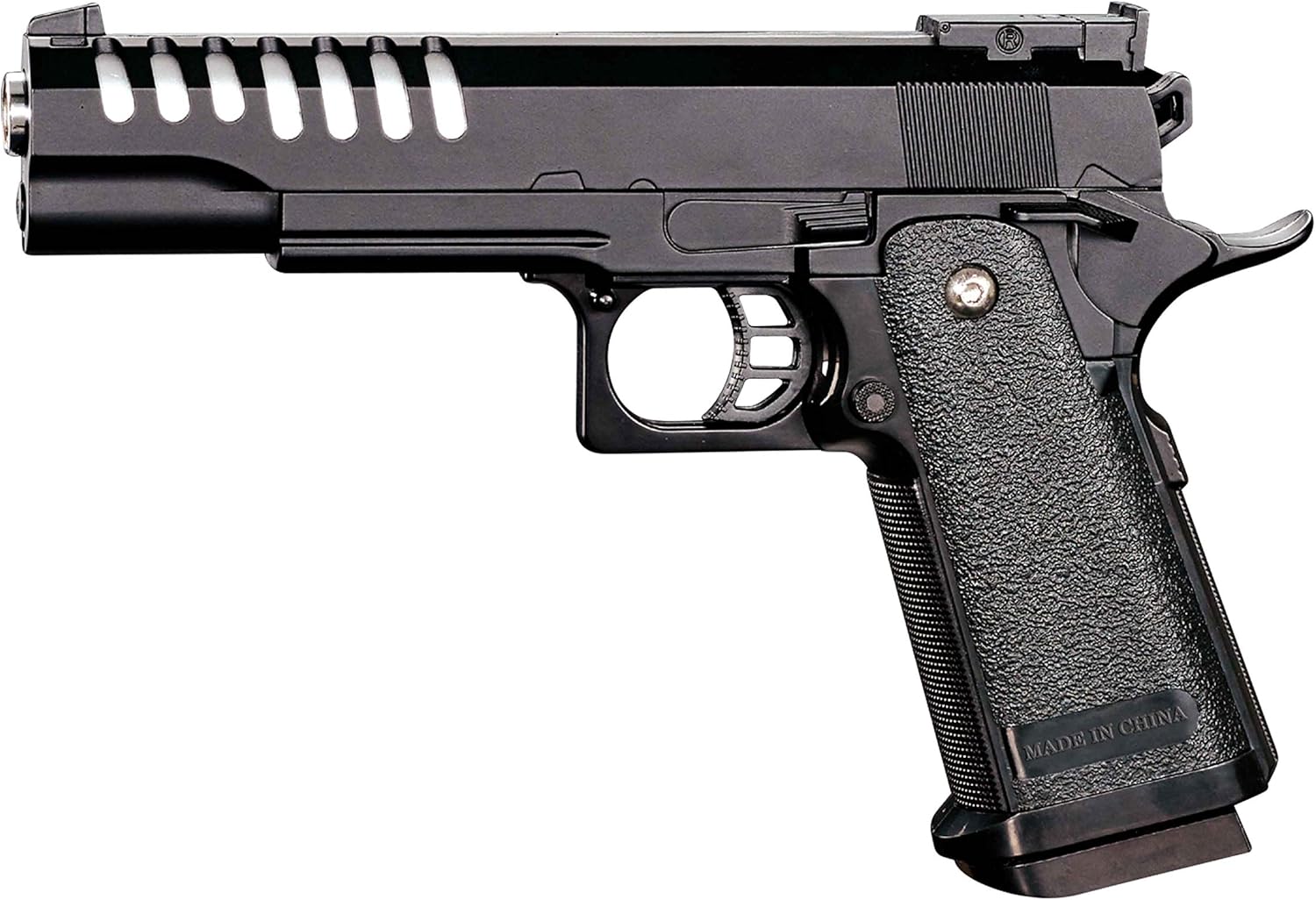 Rayline Softair V17 Voll Metall Softair (Manuell Federdruck), Nachbau im Maßstab 1:1, Länge: 22cm, Gewicht: 450g, Kaliber: 6mm, Farbe: Schwarz - (unter 0,5 Joule - ab 14 Jahre)