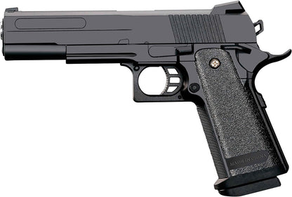 Softair Pistole Metall/ABS Rayline RV306 (Manuell Federdruck), Nachbau im Maßstab 1:1, Länge: 23cm, Gewicht: 400g, Kaliber: 6mm, Farbe: Schwarz - (unter 0,5 Joule - ab 14 Jahre)