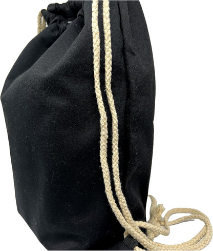 Beutel-Rucksack mit Stern-Motiv schwarz Robust & Stilvoll für Alltag und Sport