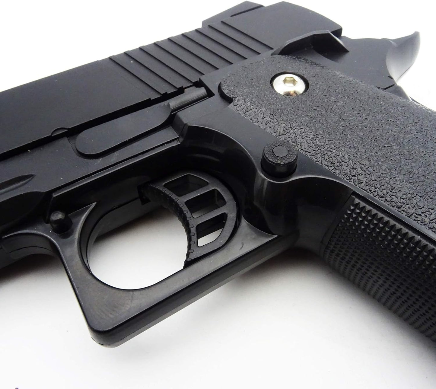 Softair Pistole Metall/ABS Rayline RV306 (Manuell Federdruck), Nachbau im Maßstab 1:1, Länge: 23cm, Gewicht: 400g, Kaliber: 6mm, Farbe: Schwarz - (unter 0,5 Joule - ab 14 Jahre)