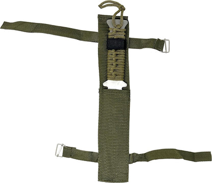 Evil Wear Camping Knife Angel Messer Outdoor Survival mit Tasche 22cm Oliv