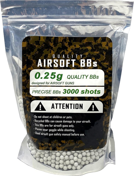 Softair Munition 3000x polished High End Airsoft Kugeln Balls 6mm 0,25g