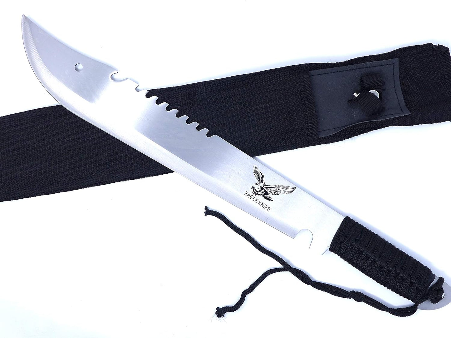 Evil Wear Machete Schwert XXL Outdoor Busch Messer Silber 50cm