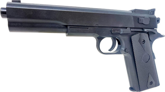 Softair Gun Set Airsoft Federdruck Pistole 23cm Inkl Magazin 0,49 Joule Black