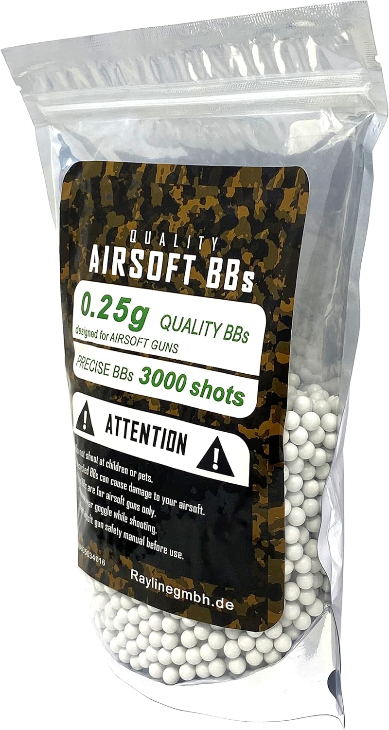 Softair Munition 3000x polished High End Airsoft Kugeln Balls 6mm 0,25g