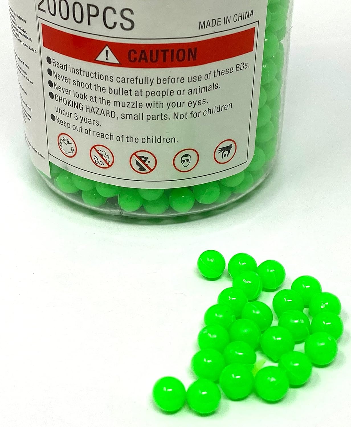 Evil Wear Softair Munition 2000x Kunststoff Kugeln Balls 6mm High Class-Balls 0,12g