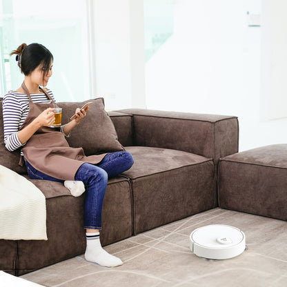 Smart Saugroboter 3-in-1 mit 1000Pa & USB – Für Teppich, Fliesen, Tierhaare