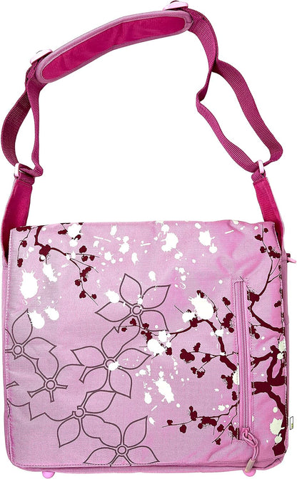 Umhängetasche Kinder Schultertasche Damen Laptoptasche pink 40x30cm