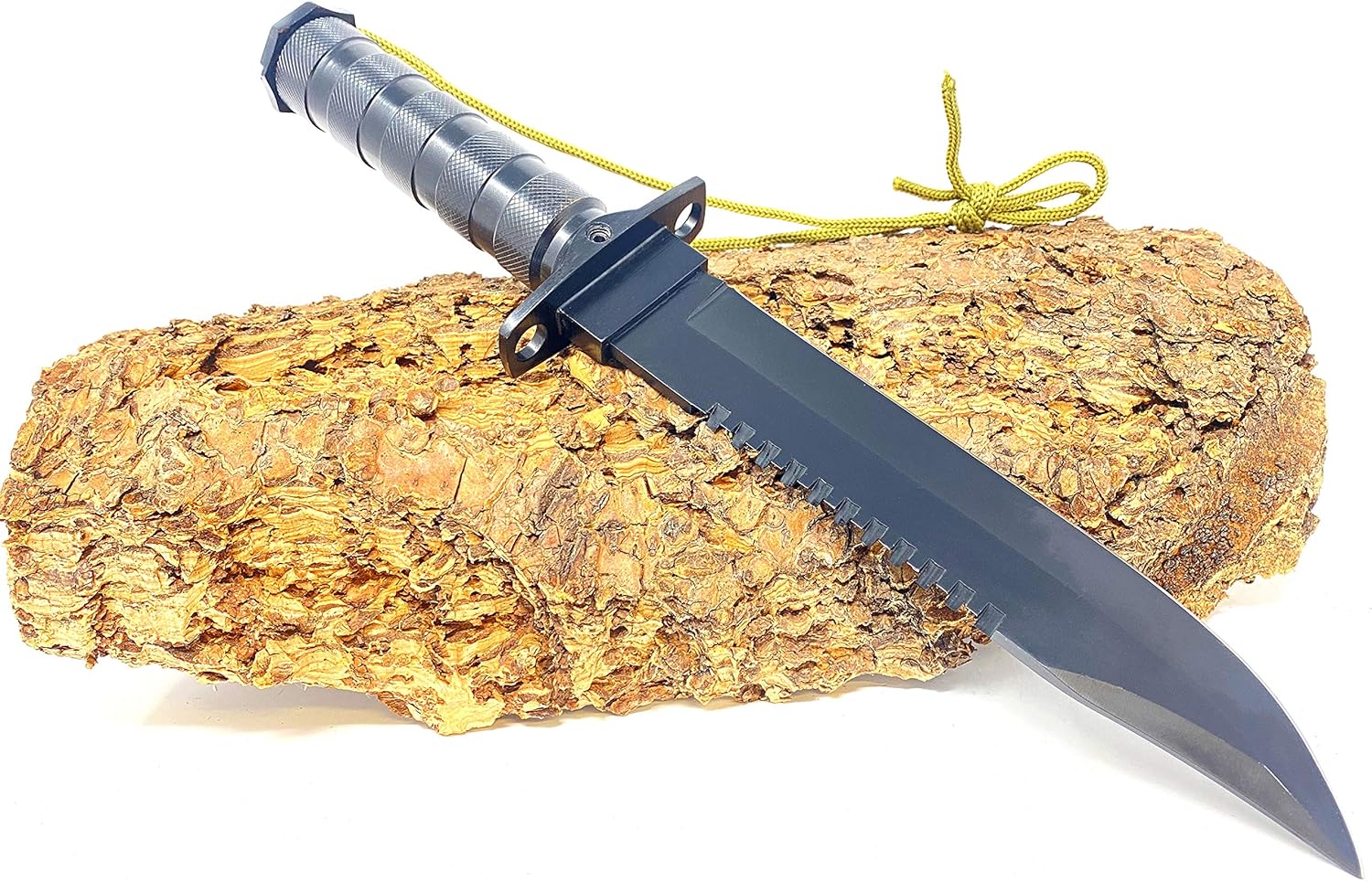 Seilershop Outdoor Camping Survival Knife-Set Messer Edelstahl schwarz