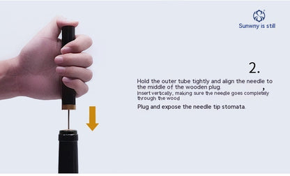 Automatic Pneumatic Bottle Opener Needle Air Pressure Bottle Opener Wine Opener