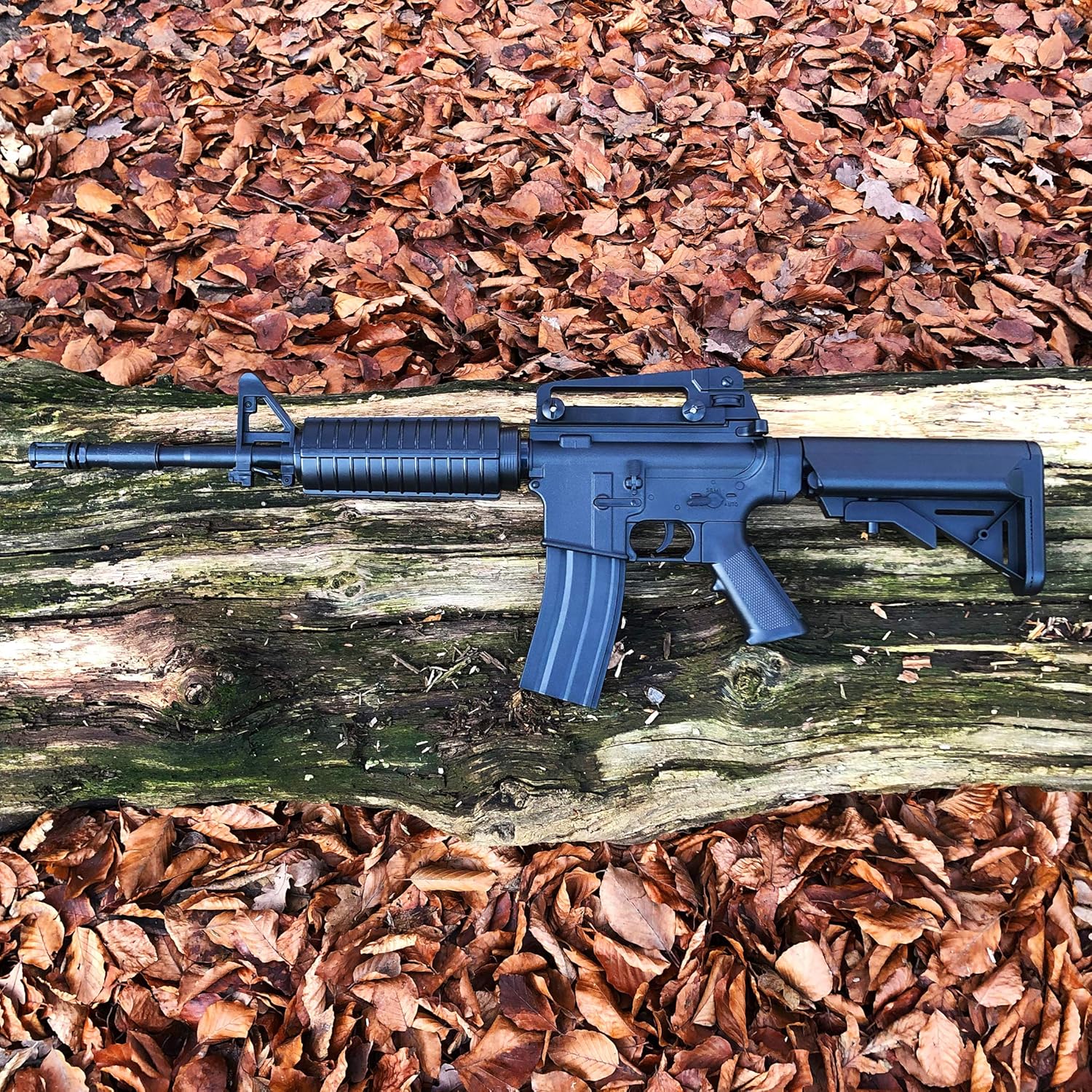 Rayline 8908 Softair Gewehr (Manuell Federdruck), Material: ABS (Stoßfest), Nachbau im Maßstab 1:1, Länge: 83cm, Gewicht: 1150g, Kaliber: 6mm, Farbe: Schwarz - (unter 0,5 Joule - ab 14 Jahre)