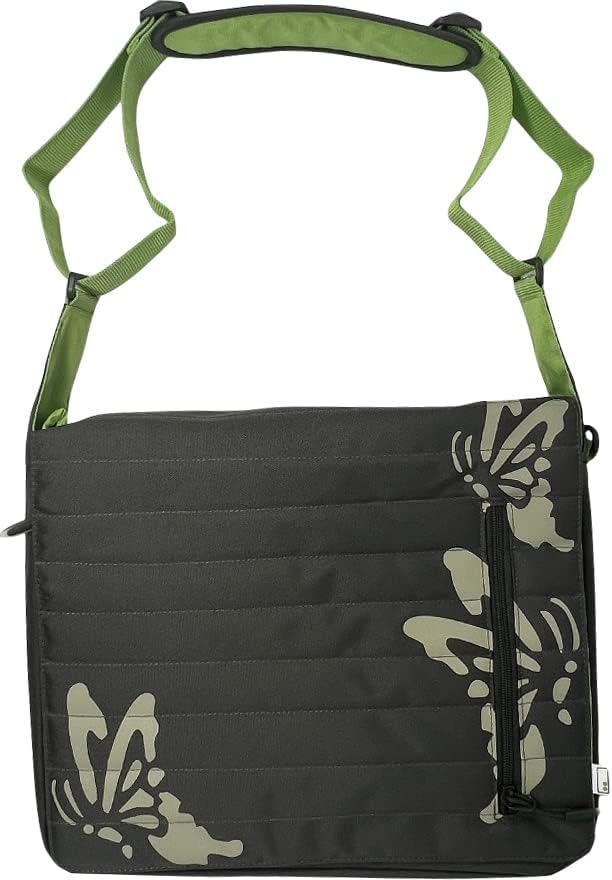 Umhängetasche Kinder Schultertasche Herren Laptoptasche grün 40x30cm