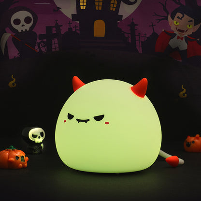 Monster Small Night Lamp Rechargeable Halloween Atmosphere Silicone Pat Lamp